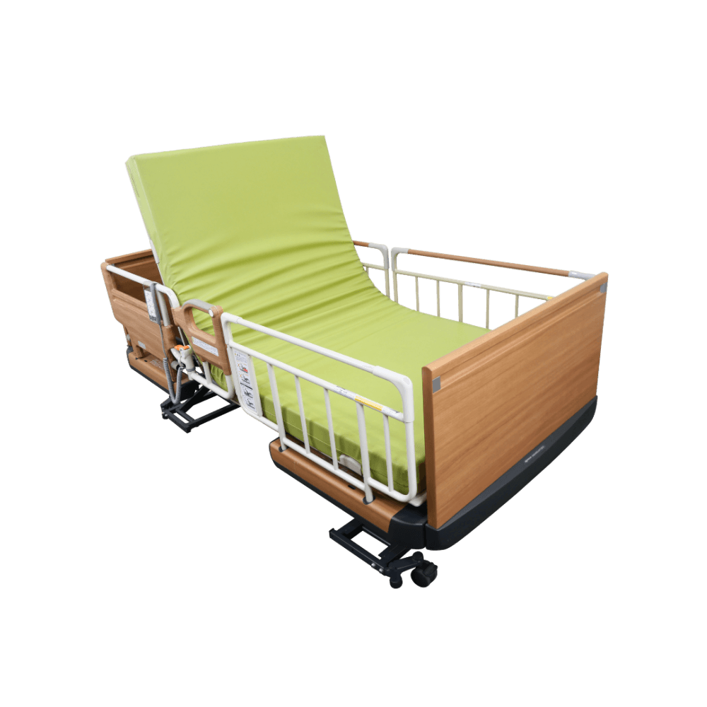 เตียงผู้ป่วยไฟฟ้า PARAMOUNT BED รุ่น Rakusho Z สีไม้ พร้อมที่นอน รุ่น General Mattress_4